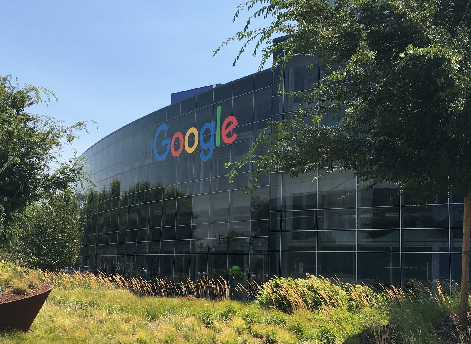 The Googleplex, Google's headquarters in Mountain View, California